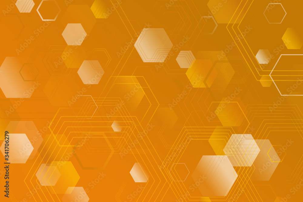 Poster random technology webpage background - abstract geometric modern chaotic vector design with hexagons