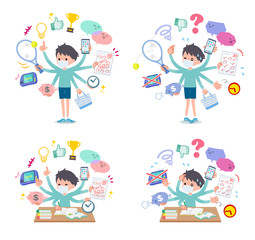 flat type mask blue clothing boy_mulch task