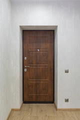 Stylish hallway interior with mirror and hanger stand