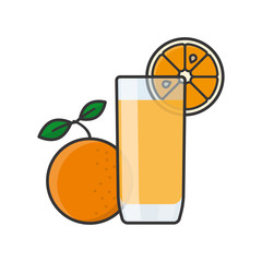  Glass of orange lemonade and fruit isolated vector illustration Lemonade Day on May 3rd