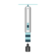 Vector Illustration of a Dynamometer, Experiment