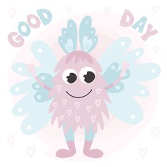 Cute Monster. Vector illustration