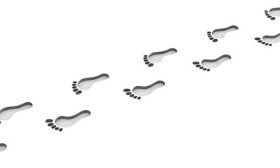 3d: Footprints in the Ground