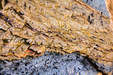 Detail of a rock wall in the Australian outback