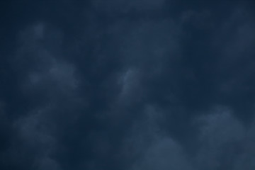 Fototapeta premium Background of dark sky and cloud before rain