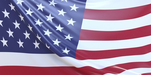 United States of America flag illustration.