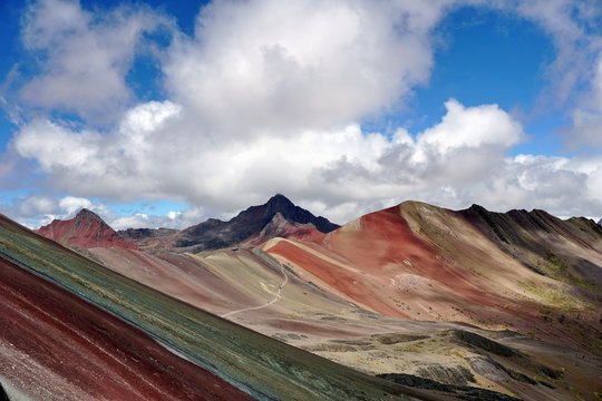 Beautiful colorful valley in Peru