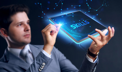 Business, Technology, Internet and network concept. Skill knowledge ability.