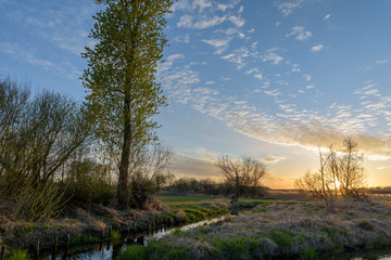 Sunset over the peat bog