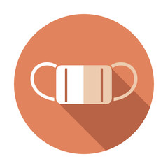 フェイスマスクのフラットデザインアイコン