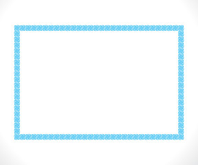 abstract artistic creative blue floral border