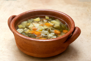 bowl of vegetable soup