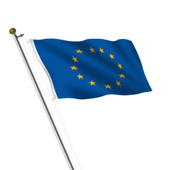 Flag of the European Union background illustration large file