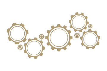 abstract background with gears
