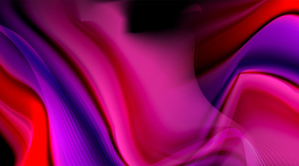 Liquid colors fluid gradients on black background