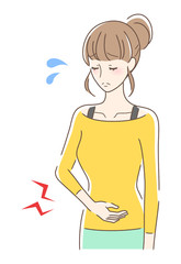 お腹が気になる女性