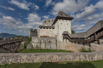 Fototapeta na wymiar Interior of the medieval castle Celje, Slovenia