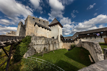 Fototapeta na wymiar Interior of the medieval castle Celje, Slovenia