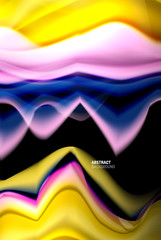 Liquid gradients abstract background, color wave pattern poster design for Wallpaper, Banner, Background, Card, Book Illustration, landing page