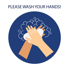 Wash your hands set. Can be used as print, poster, packaging design, stickers, and so on. 