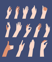 Obraz premium Wash your hands set. Can be used as print, poster, packaging design, stickers, and so on. 