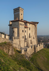 Fototapeta na wymiar Beautiful medieval castle in Artegna, Friuli, Venezia-Giulia, Italy