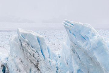Fototapeta na wymiar The Perito Moreno Glacier view. It is is a glacier located in the Los Glaciares National Park in Patagonia, Argentina.