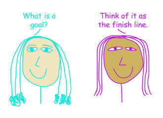 Define goal as finish line