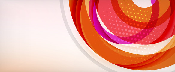 Trendy simple circle abstract background, dynamic motion concept. Vector Illustration For Wallpaper, Banner, Background, Card, Book Illustration, landing page