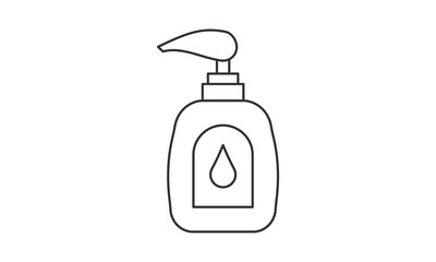 Liquid soap, spray, wash, detergent, mockup, pump, tube, clean, body, care, bath, beauty, container, health free vector icon