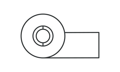 Household, paper, roll, toilet, toilet paper, bath, towel, water, round, tissue, wash free vector icon