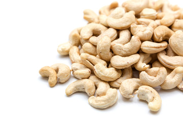 cashew nut on isolated background for best nutrition