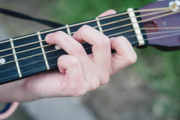  playing guitar