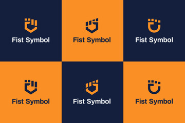 Different styles of fist vectors. Perfect symbol for your business. 