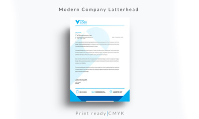 Abstract creative letterhead