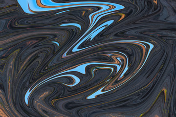 Fototapeta na wymiar Abstract monochrome liquid background.