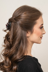Obraz premium Model With Hair Clips