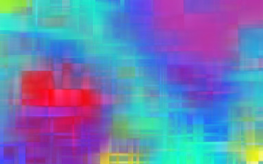 Pink blue abstract background with colorful squares