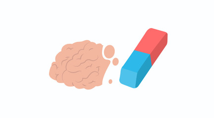 Vector Isolated Illustration of Alzheimer