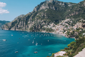 Positano Amalfi coast Sorrento costa panorama summer