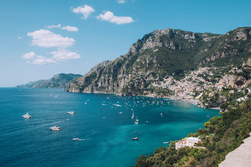 Naklejka na ściany i meble Positano Amalfi coast Sorrento costa panorama summer