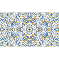 Seamless background  Eastern style. Mandala ornament. Arabic  Pattern. Elements of flowers and leaves. Vector illustration. Use for wallpaper, print packaging paper, textiles