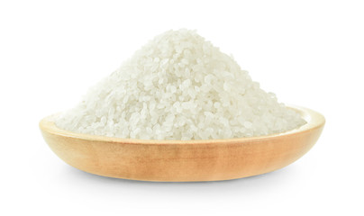 rice grains isolated on white background