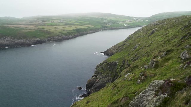 view from the top of the cliff tilt up