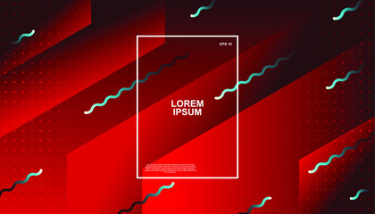 Creative geometric background. Trendy gradient shapes composition. Eps10 vector.