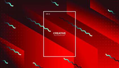 Creative geometric background. Trendy gradient shapes composition. Eps10 vector.