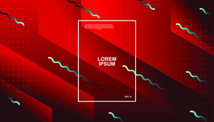 Creative geometric background. Trendy gradient shapes composition. Eps10 vector.