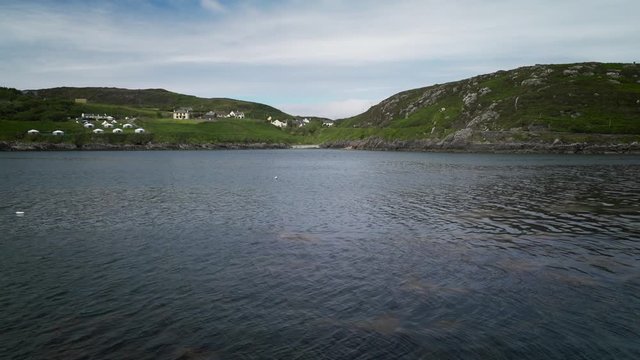 Coastal view of quiet waters