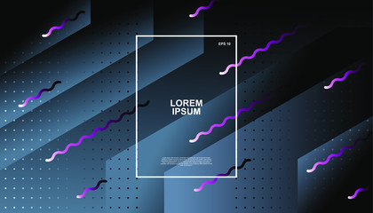 Creative geometric background. Trendy gradient shapes composition. Eps10 vector.