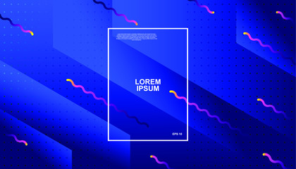 Creative geometric background. Trendy gradient shapes composition. Eps10 vector.